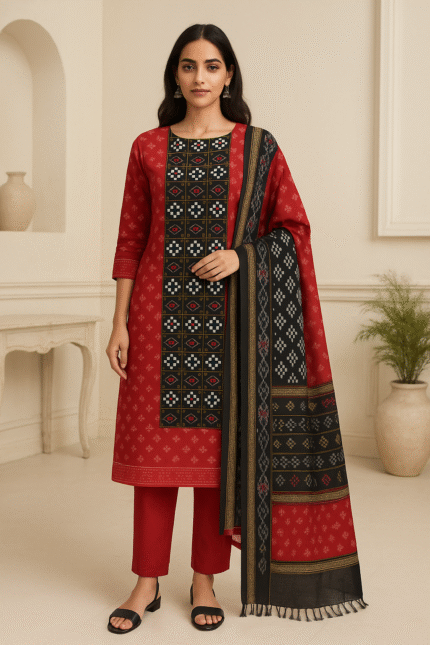 Sambalpuri Cotton Dress- Pasapalli