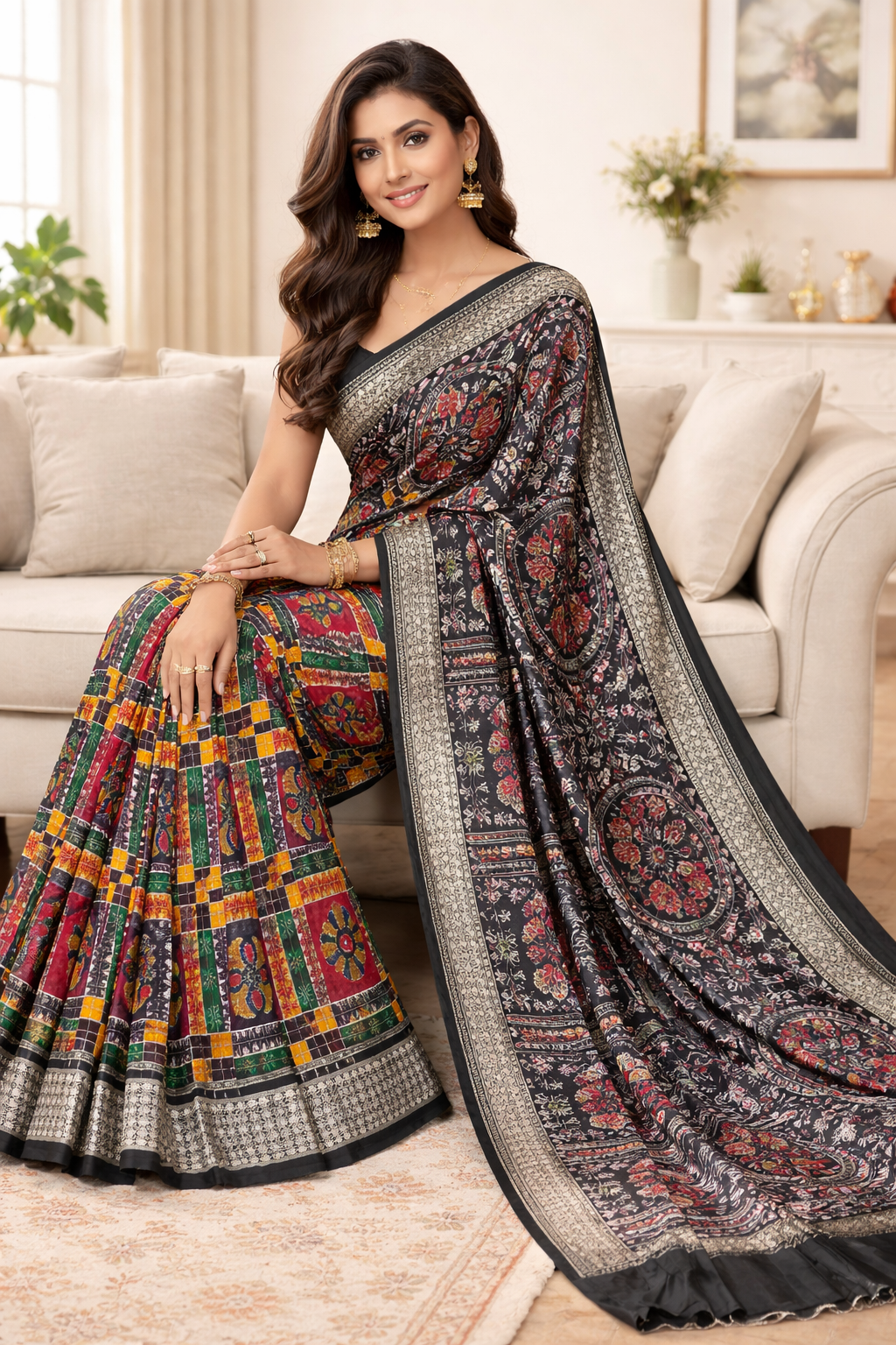 ChatGPT Image Jan 29, 2026, 11_52_38 AM Sambalpuri Silk (Patta) Utkala Lakshmi - Image 1