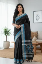 Khandua Silk (Patta) Saree – Buti Body - Image 2