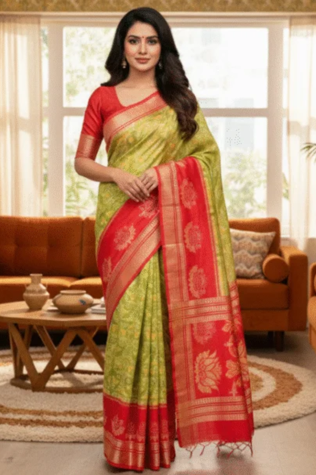 Untitled design – 2025-11-25T124402.139 Sambalpuri Silk (Patta)- Traditional - Image 1