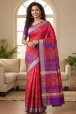 Sambalpuri Silk (Patta) Special Traditional Tribal Body - Image 2