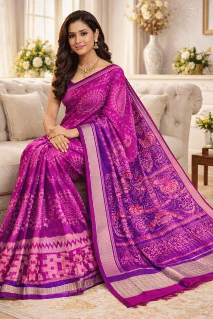 Rasrang Pushpa Royale Sambalpuri Silk (Patta)