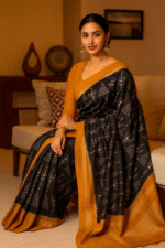SvarnaChitra Khandua Silk (Patta) with Blouse