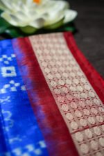IndraNeela Weave Sambalpuri Silk (Patta) with Blouse - Image 2