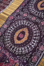 Vrindika Royal Ikat Sambalpuri Cotton with Blouse - Image 6