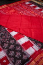 Ruby Heritage Ikat Sambalpuri Cotton with Blouse - Image 3