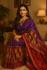 Royal Gajashree Ikat Khandua Silk (Patta)
