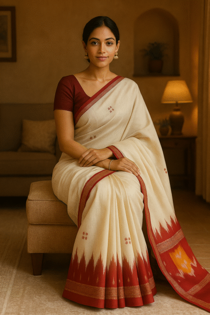 Shringaara Dhara Ikat Khandua Silk (Patta)