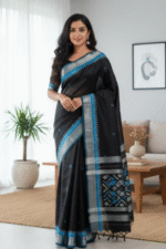 Khandua Silk (Patta) Saree – Buti Body