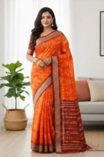 Sambalpuri Silk (Patta) Animal Print