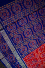 Heritage Dual-Tone Ikat Sambalpuri Cotton with Blouse - Image 4