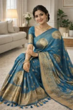 Azure Grace Tissu Silk Fancy Saree