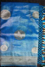 Azure Grace Tissu Silk Fancy Saree - Image 2