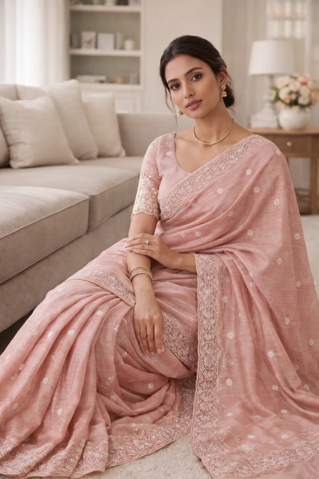 Blossom Charm Saree Blossom Charm Fancy Saree - Image 1