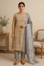Aarunya Ikat Elegance Sambalpuri Cotton Dress