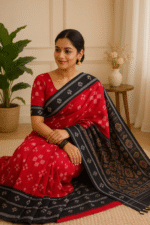 Raktima Heritage Ikat Saree Sambalpuri Cotton