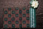 Vanika Green Ikat Saree Sambalpuri Cotton - Image 2