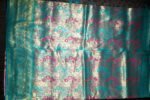 Emerald Pushpika Kanjivaram Fancy Silk(Patta) with Blouse - Image 2