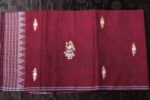 Royal Maroon Noor Sambalpuri Cotton Dress - Image 3