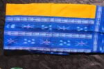 Royal Blue Mustard Ikat Elegance – Premium Sambalpuri Cotton Suit Set with Traditional Ikat Dupatta - Image 5