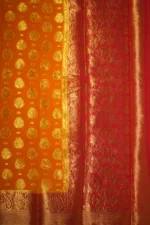 Golden Radiance Georgette Chiffon Fancy Saree - Image 4
