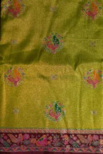 Majestic Green Tissu Silk Fancy Saree - Image 2