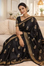 Midnight Elegance Fancy Saree