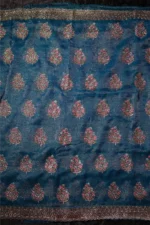 Teal Blossom Fancy Saree - Image 4