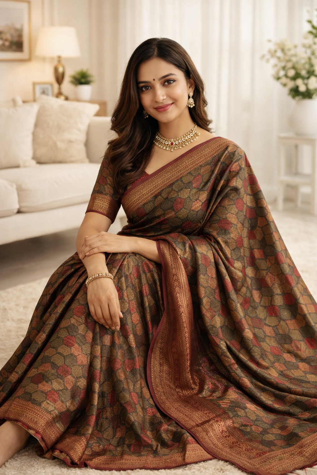 Aarohi Heritage Fancy Silk Saree Aarohi Heritage Fancy Silk Saree - Image 1