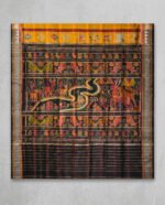 Khandua Pata Silk Pasapalli Border Saree with Printed Blouse Piece - Image 3