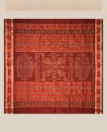 Sambalpuri Pata Silk Pasapalli Border Saree with Contrast Anchal & Blouse Piece - Image 3