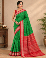 Sambalpuri Pata Silk Saree with Blouse Piece