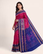 Sambalpuri Handloom Cotton Pasapalli Saree with Double Border & Blouse Piece