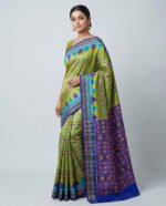 Khandua Pata Silk Saree with Kumbha Border