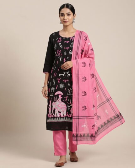 Cotton Handloom Dress Set