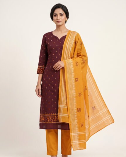 Cotton Handloom Dress Set