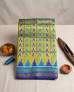 Khandua Pata Silk Saree with Kumbha Border - Image 2