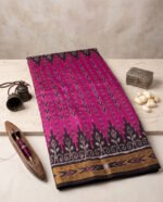 Khandua Pata Silk Pasapalli Border Saree with Blouse Piece - Image 2