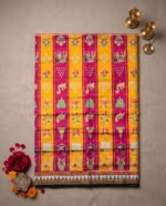 Khandua Pata Silk Pasapalli Border Saree with Printed Blouse Piece - Image 2