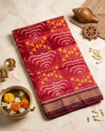 Khandua Pata Silk Saree with Blouse Piece - Image 2